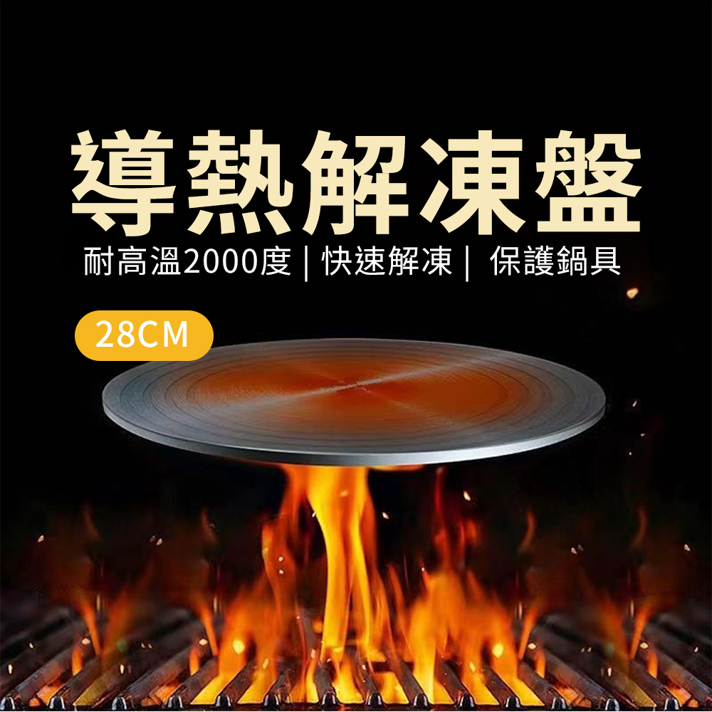 【CS22】多功能快速導熱解凍盤(28cm)