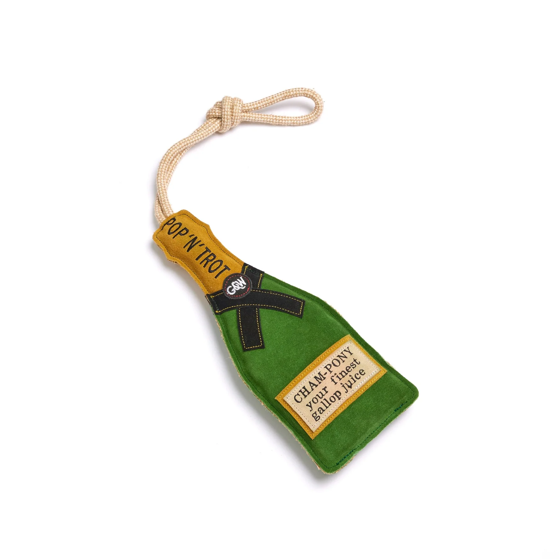 GREEN＆WILDS 天然黃麻製犬用啃咬玩具 奔騰香檳