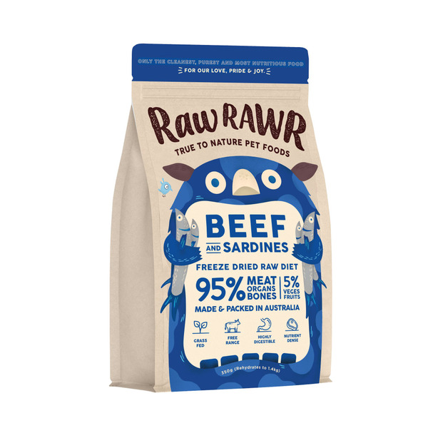 Raw Rawr凍乾主食 牛肉+沙丁魚