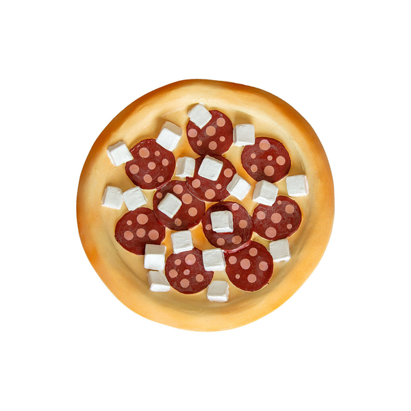 Lanco 天然無毒橡膠玩具 義式臘腸披薩