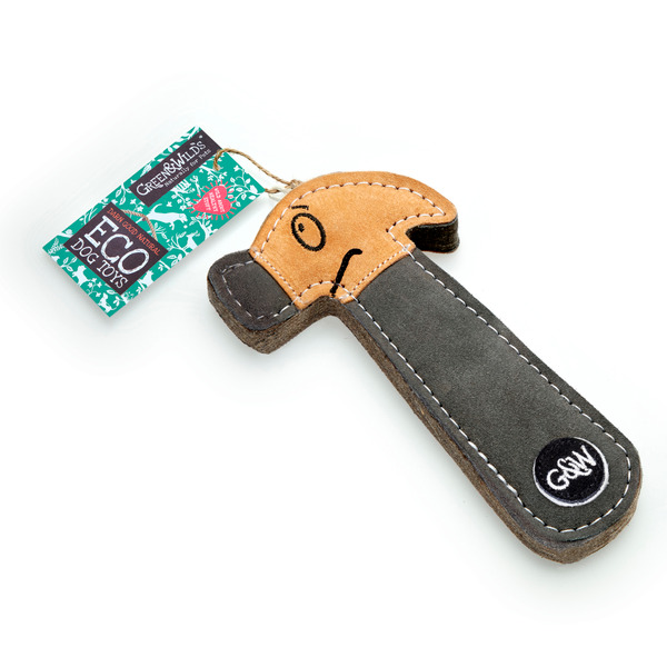 GREEN&WILDS 天然黃麻製犬用啃咬玩具 錘子