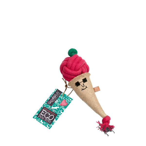 GREEN&WILDS 天然黃麻製犬用啃咬玩具 冰淇淋