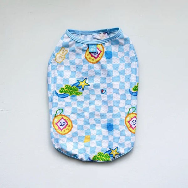 時毛小孩 涼感抗UV背心 Y2K電子小狗