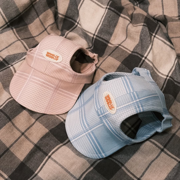 Woolly Woolly狗狗棒球帽 春季格紋