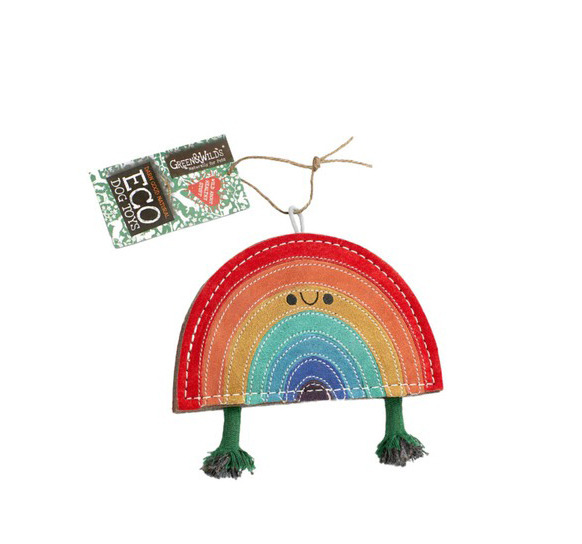 GREEN&WILDS 天然黃麻製犬用啃咬玩具 彩虹戰士