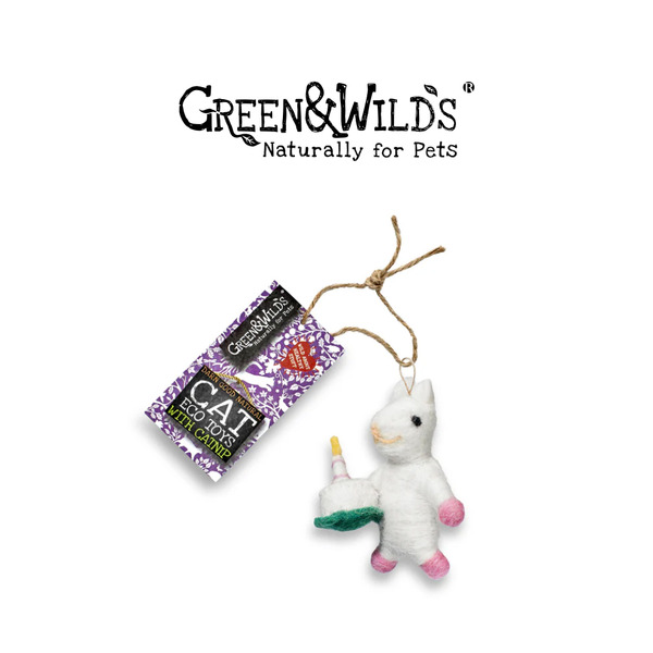 GREEN&WILDS 天然羊毛氈貓薄荷貓咪玩具 老鼠維多莉亞