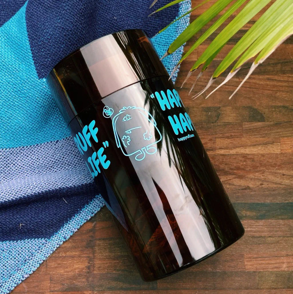 很春毛小吃 半透光氣密罐 1.3L 藍色